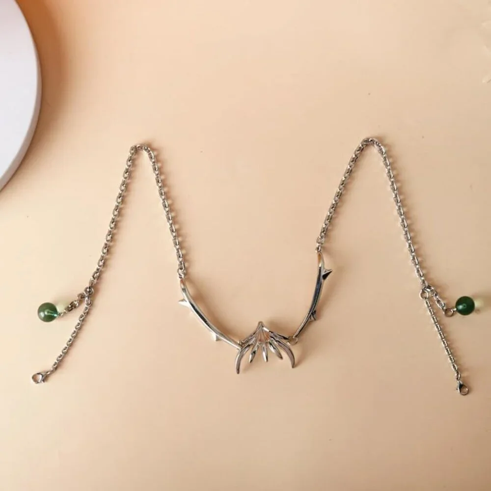 Punk Mechanical Face Chain for Women Halloween Accessories Cyberpunk Shaped Adju